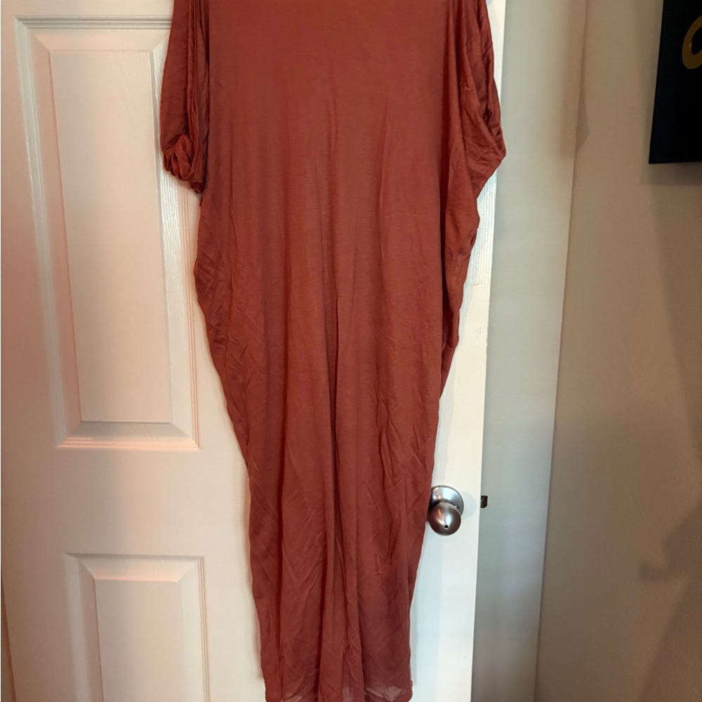 Alexandra Neel Rust Maxi Dress